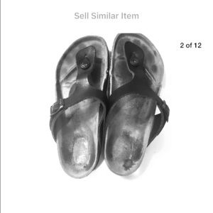 Birkenstock Gizah Black leather 38 regular